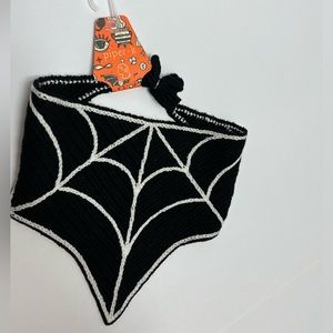 Piper Black and White Spider Web Hair Band